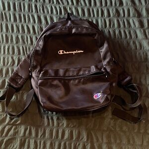 Champion Black Backpack with Logo